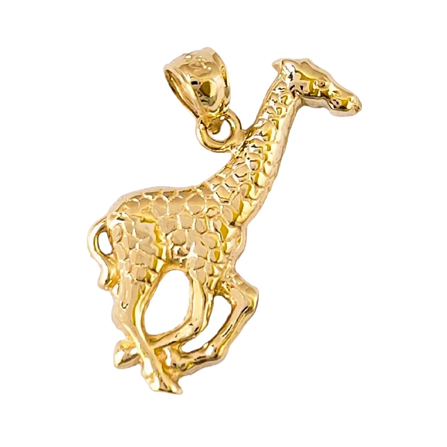 14K Yellow Gold Giraffe Pendant