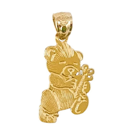 14K Yellow Gold Bear Pendant
