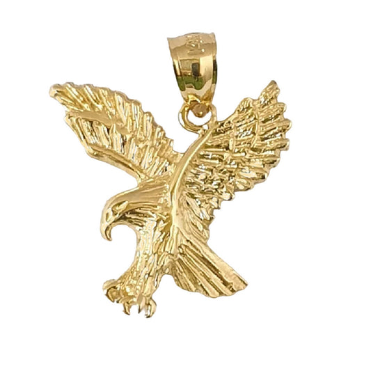 14K Yellow Gold Eagle Pendant