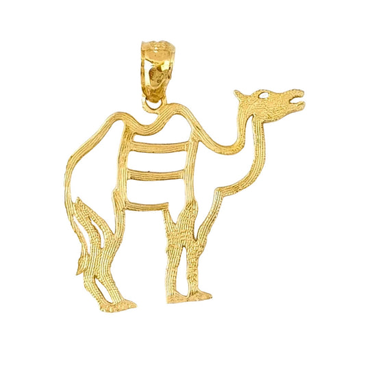 14K Yellow Gold Camel Pendant