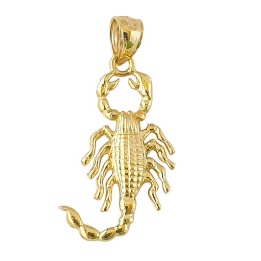 14K Yellow Gold Scorpion Pendant