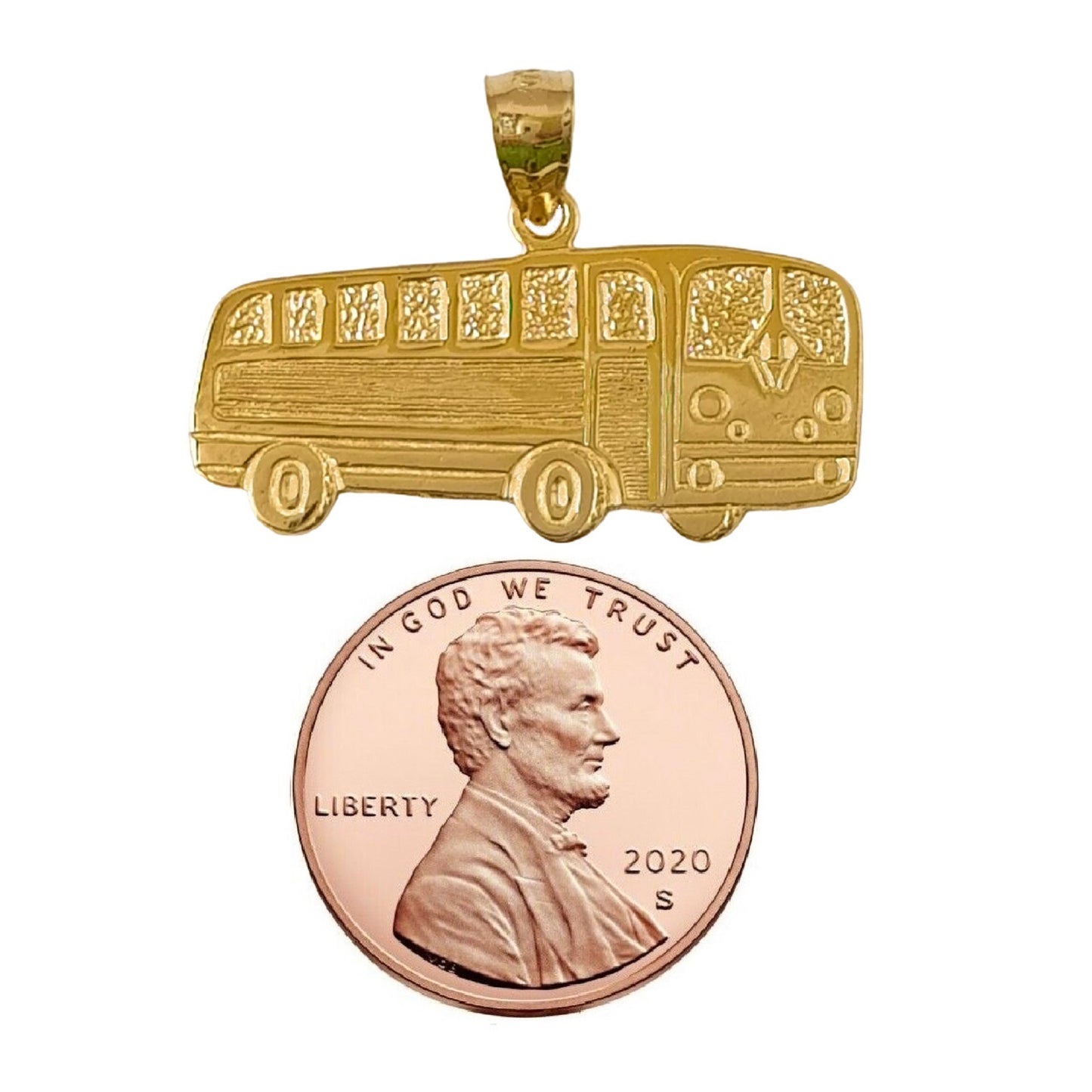 14K Yellow Gold BUS Pendant