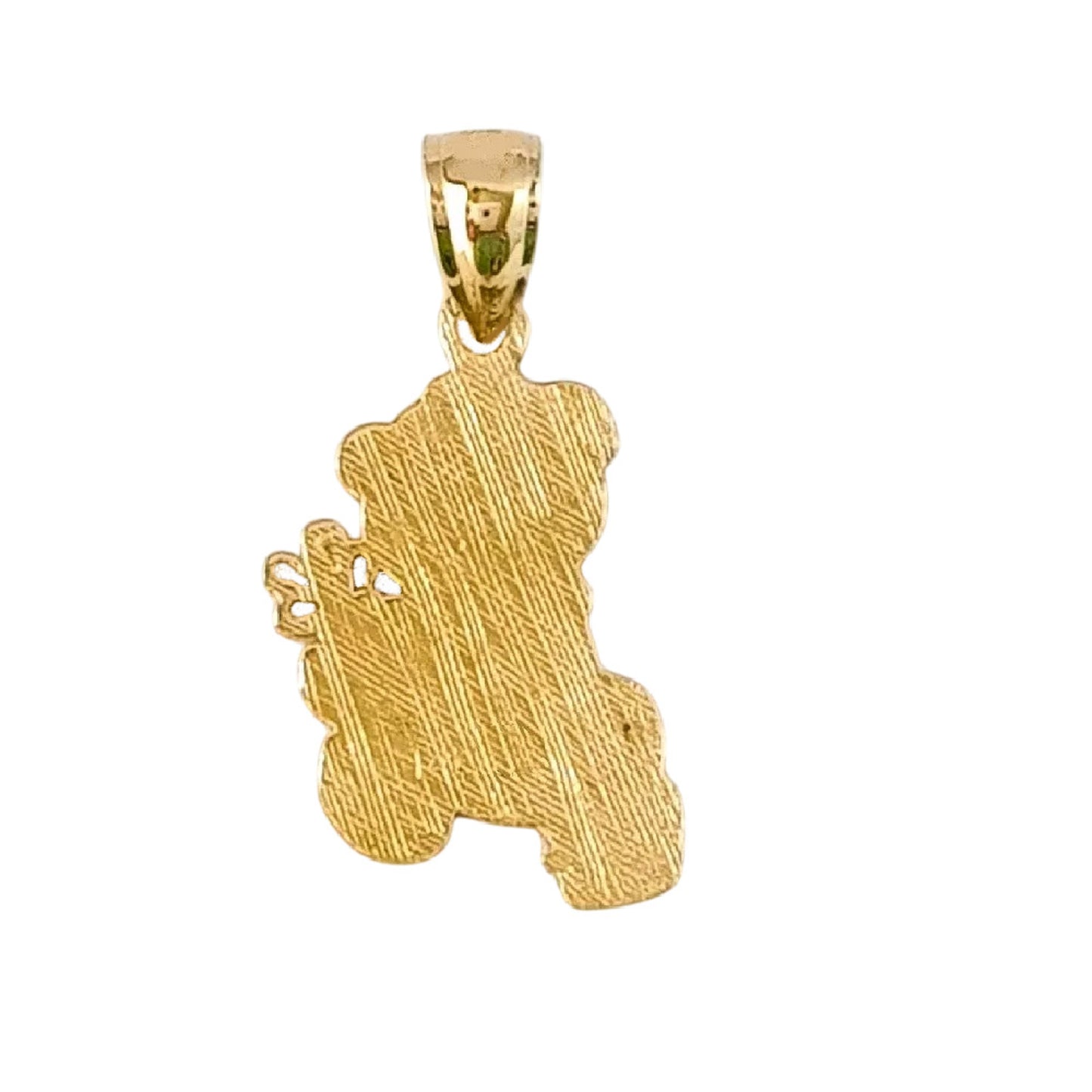 14K Yellow Gold Bear Pendant