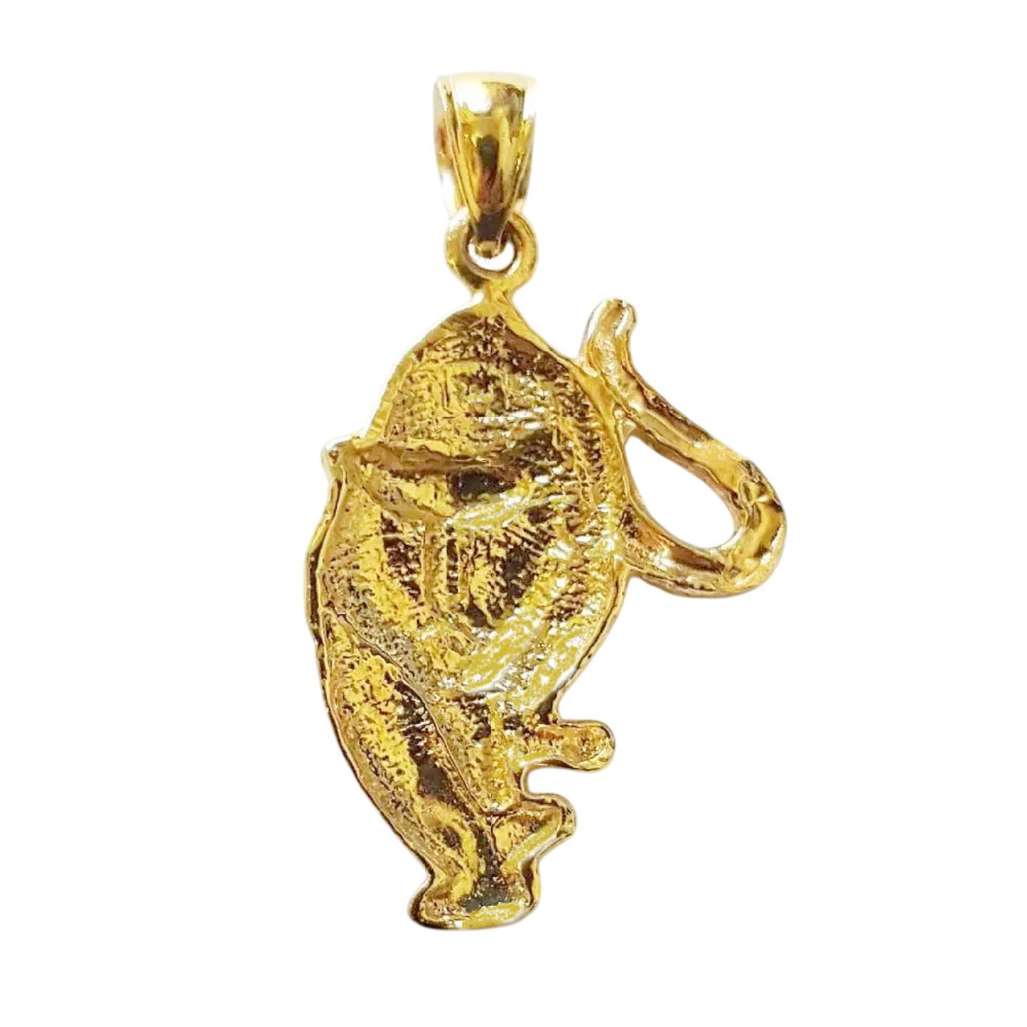 14K Yellow Gold Tiger Pendant