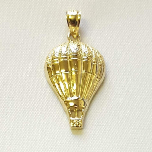14K Yellow Gold Hot Air Balloon Pendant