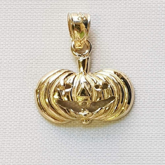 14K Yellow Gold PUMPKIN Pendant
