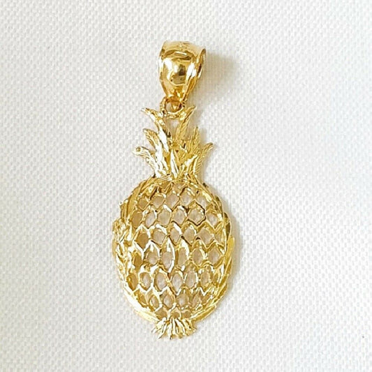 14K Yellow Gold Pineapple Pendant