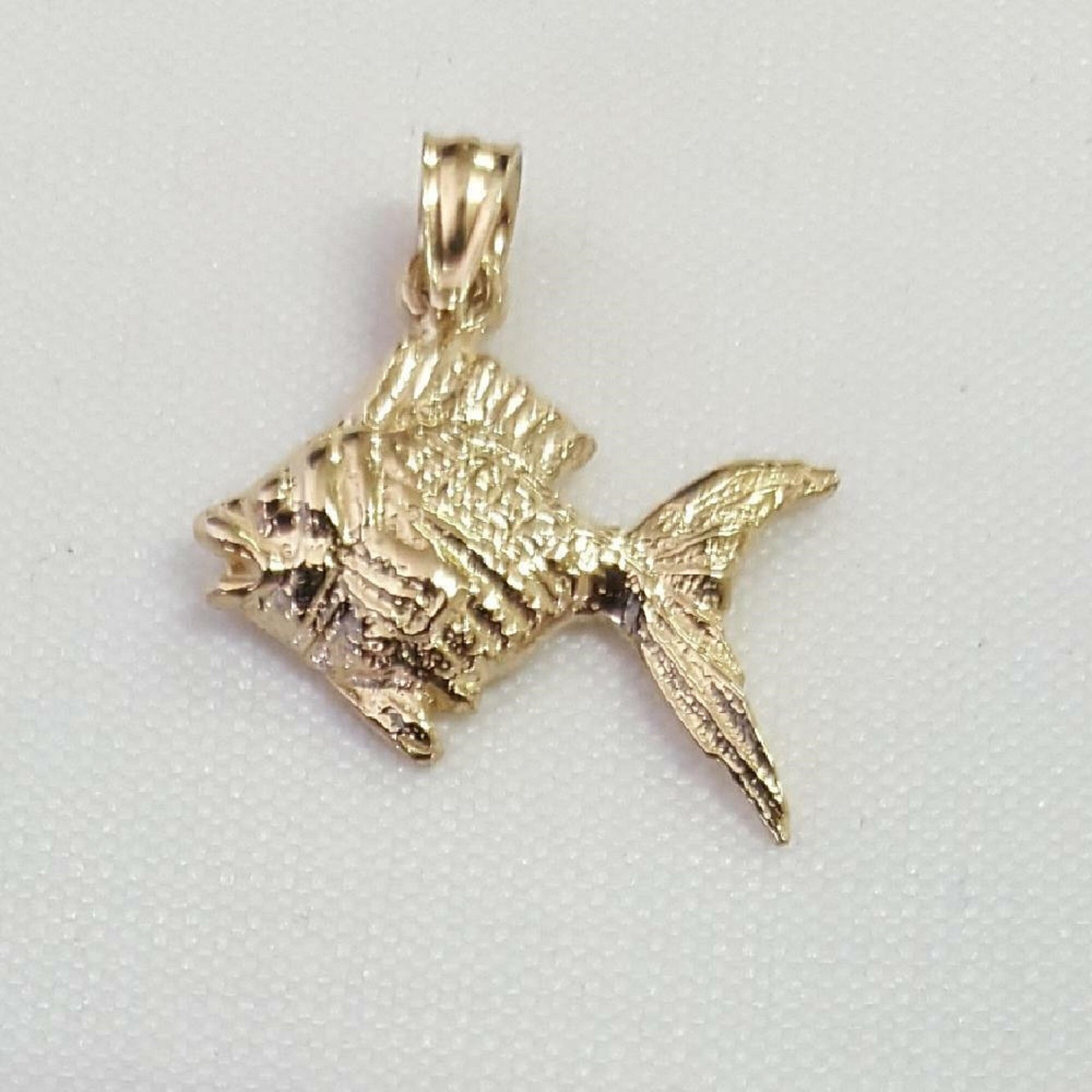 14K Yellow Gold Goldfish Pendant
