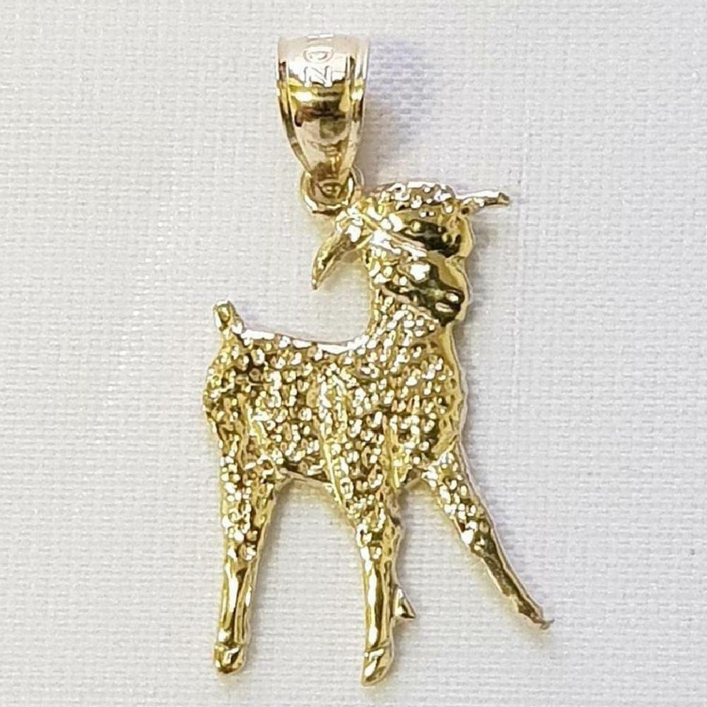 14K Yellow Gold Sheep Pendant