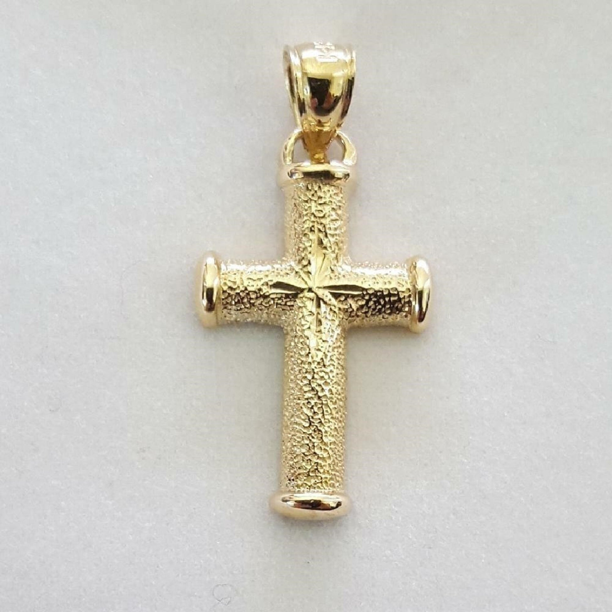 14K Yellow Gold Cross Pendant