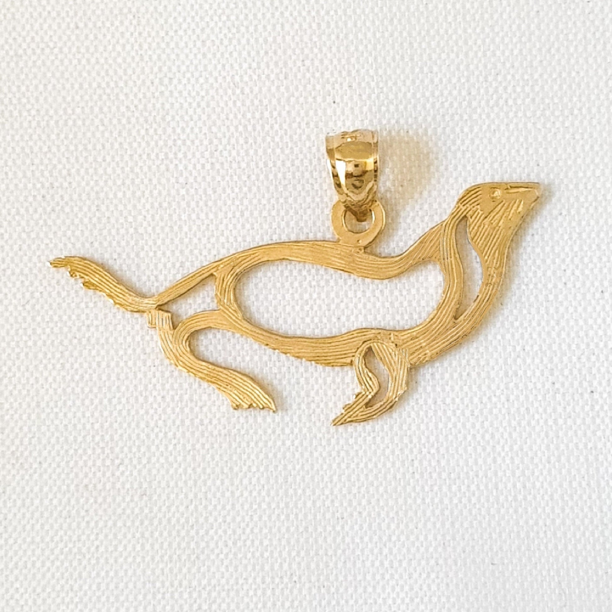 14K Yellow Gold SEAL Pendant