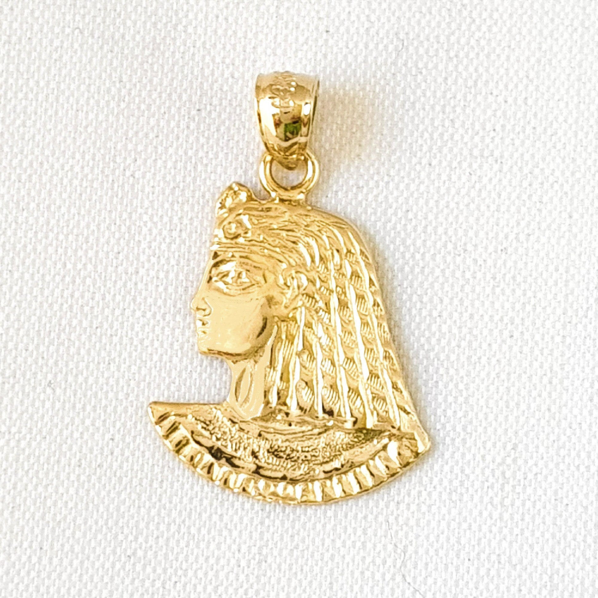 14K Yellow Gold King Tut Pendant