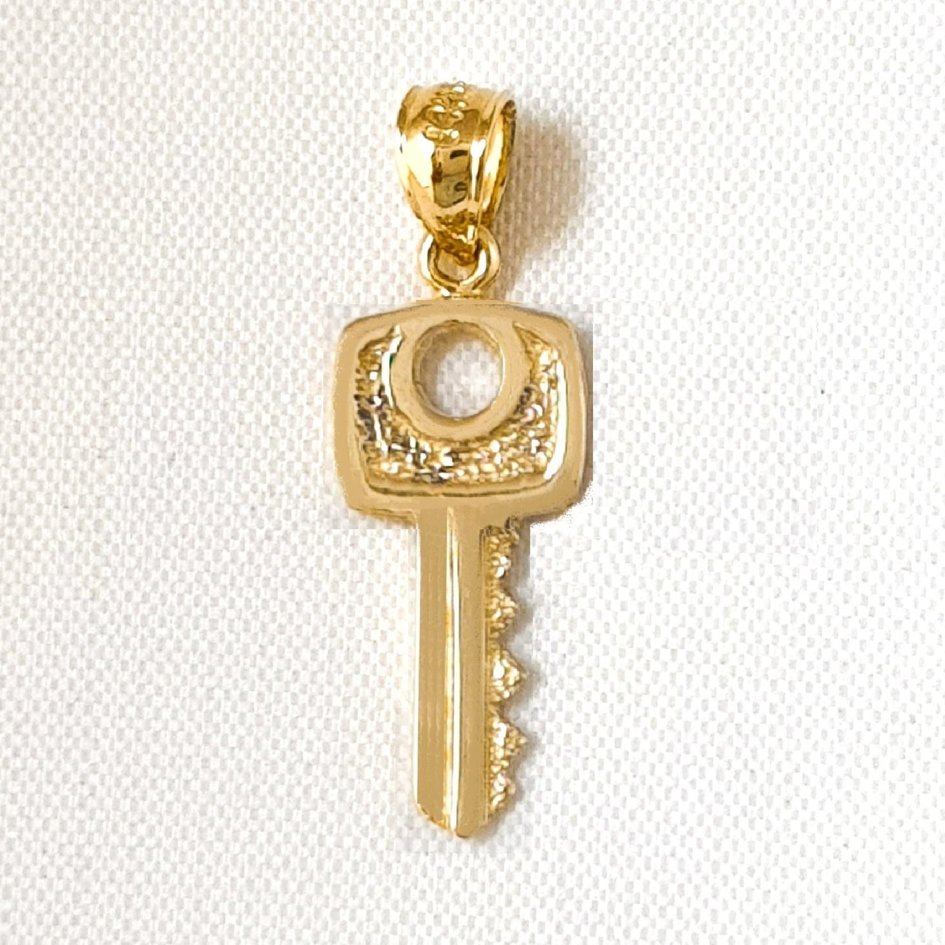 14K Yellow Gold KEY Pendant