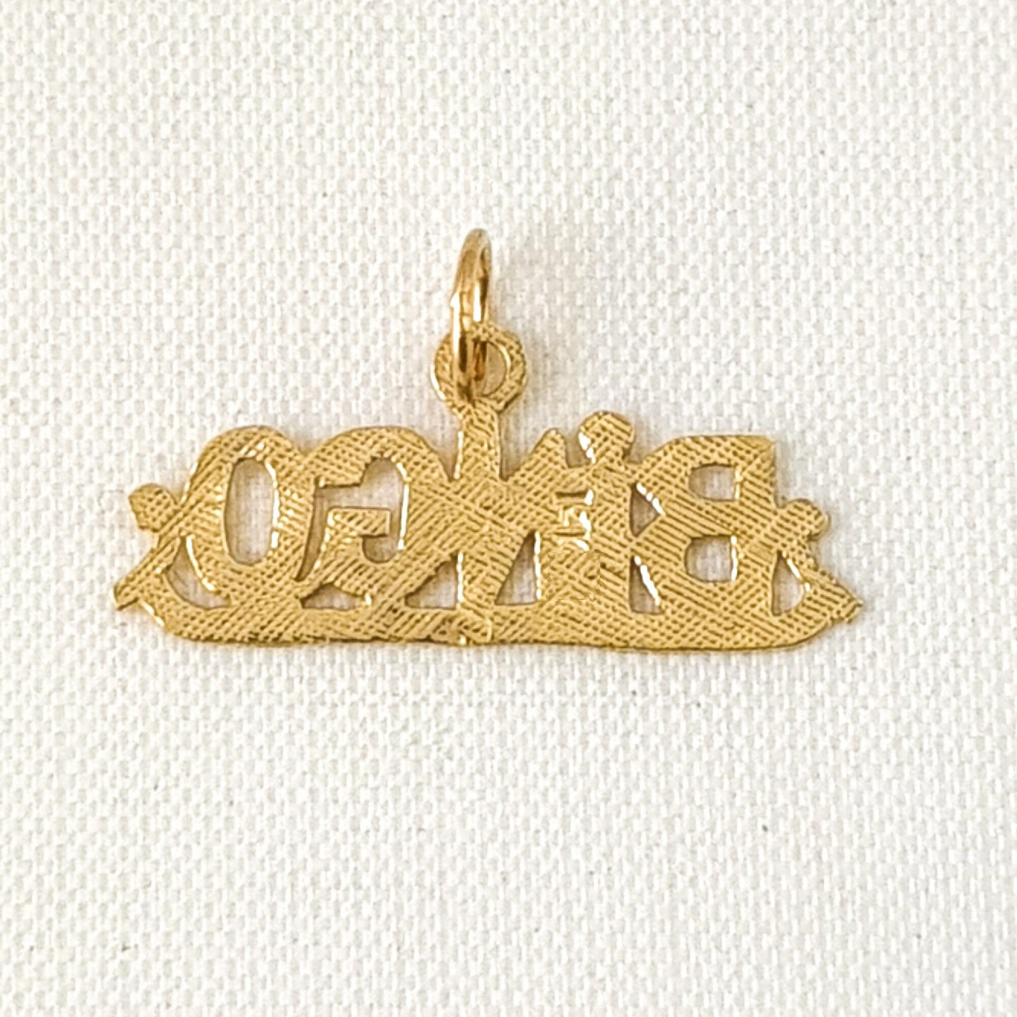 14K Yellow Gold BINGO Pendant Charm