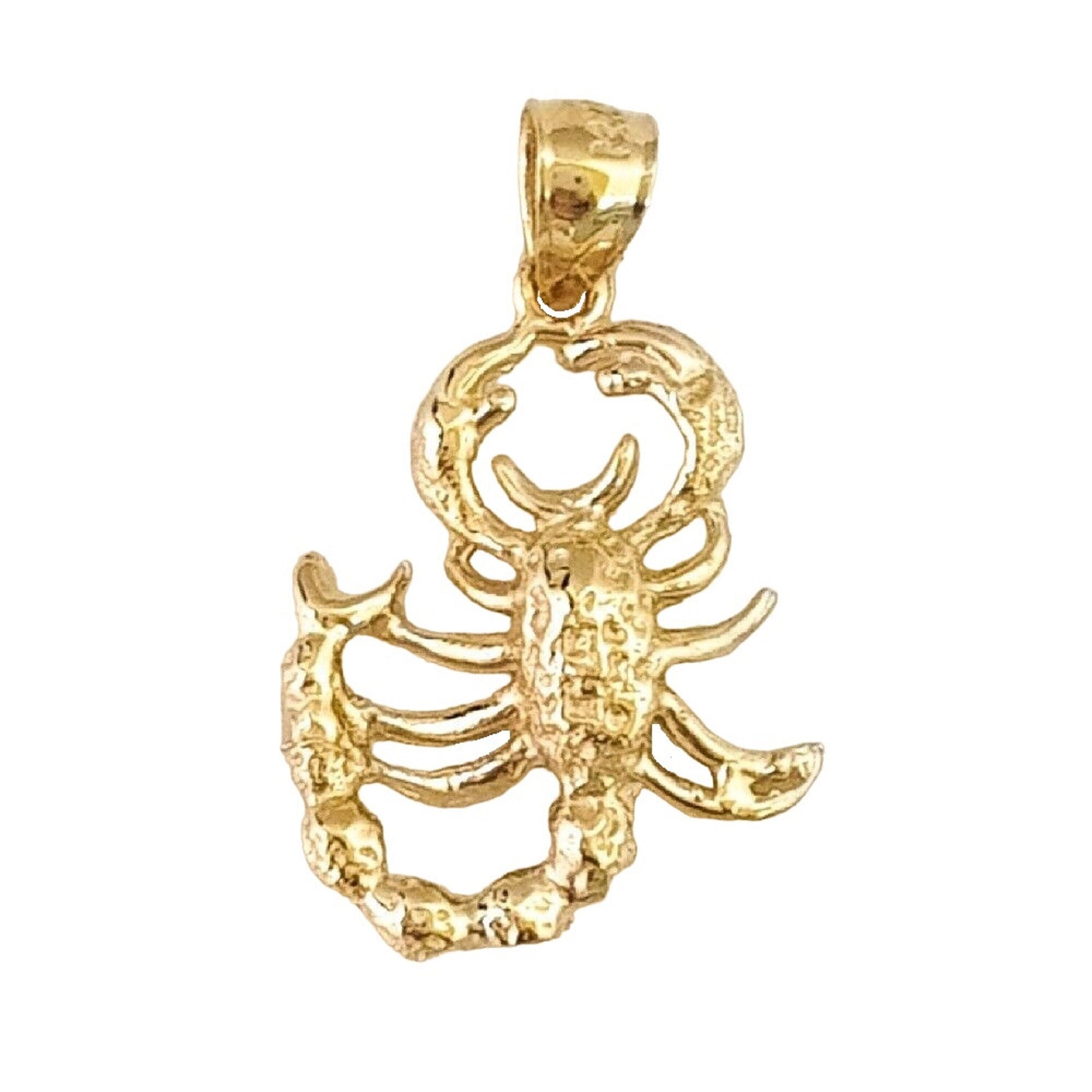 14K Yellow Gold Scorpion Pendant