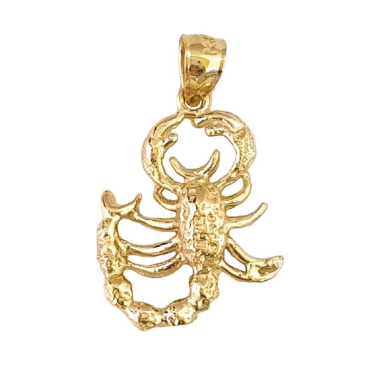 14K Yellow Gold Scorpion Pendant