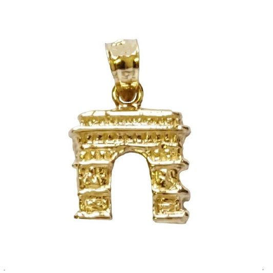 14K Yellow Gold PARIS ARC de TRIOMPHE Pendant