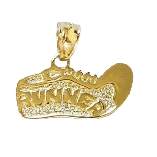 14K Yellow Gold Shoe for Runner Pendant