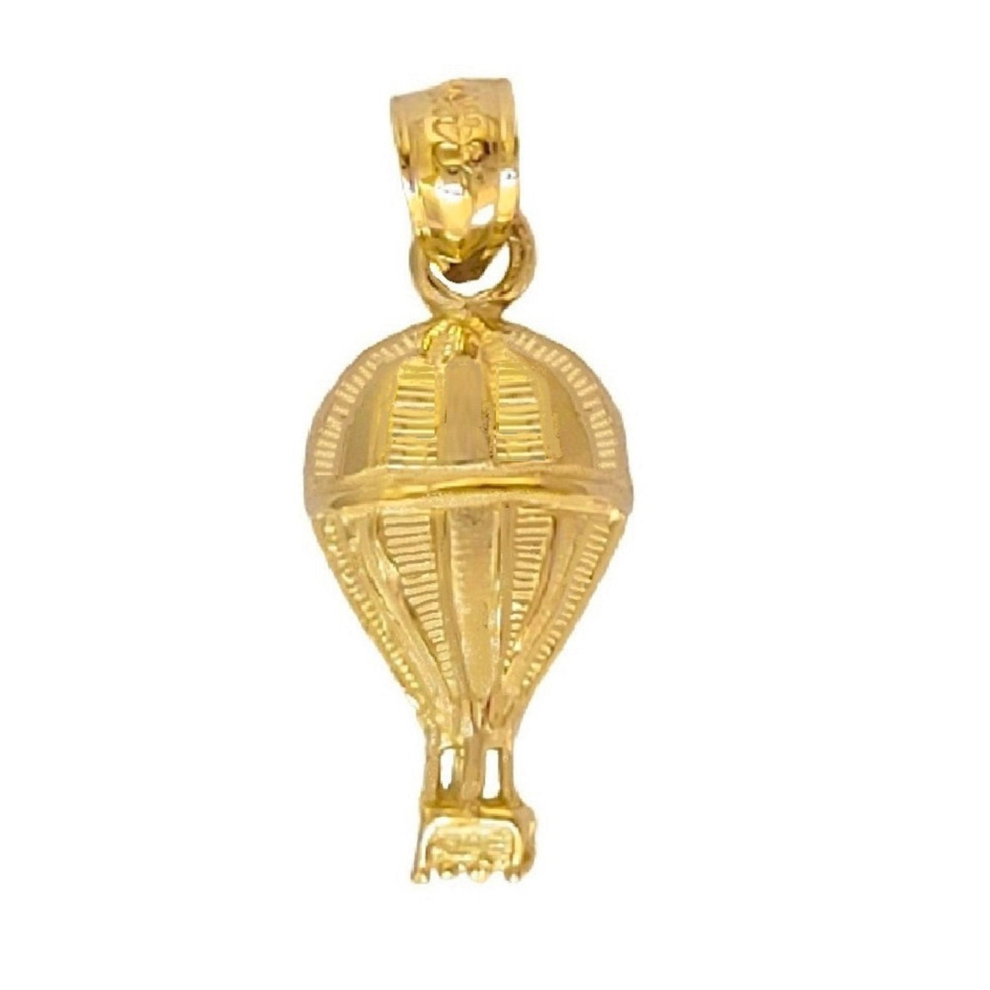 14K Yellow Gold Hot Air Balloon Pendant