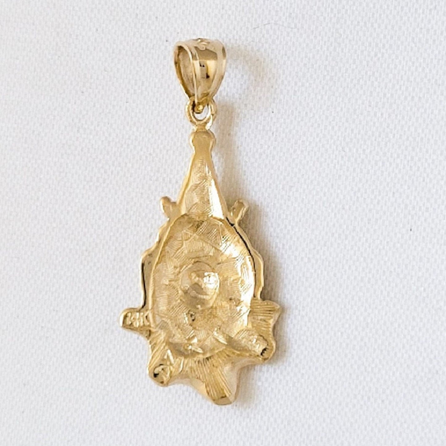 14K Yellow Gold Clown Pendant