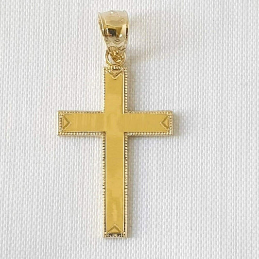 14K Yellow Gold Cross Pendant