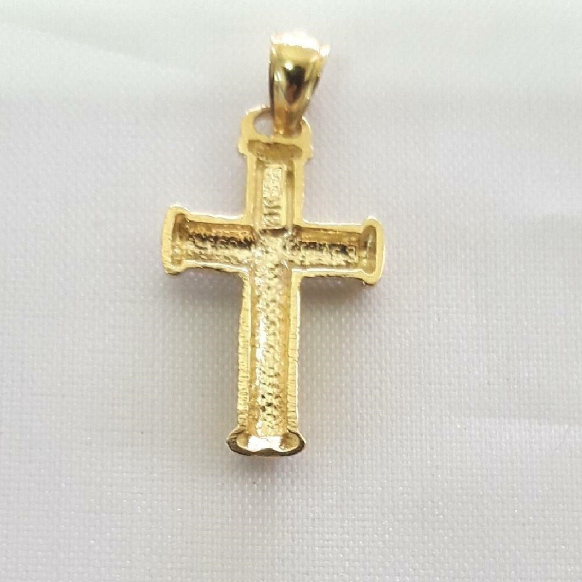14K Yellow Gold Cross Pendant