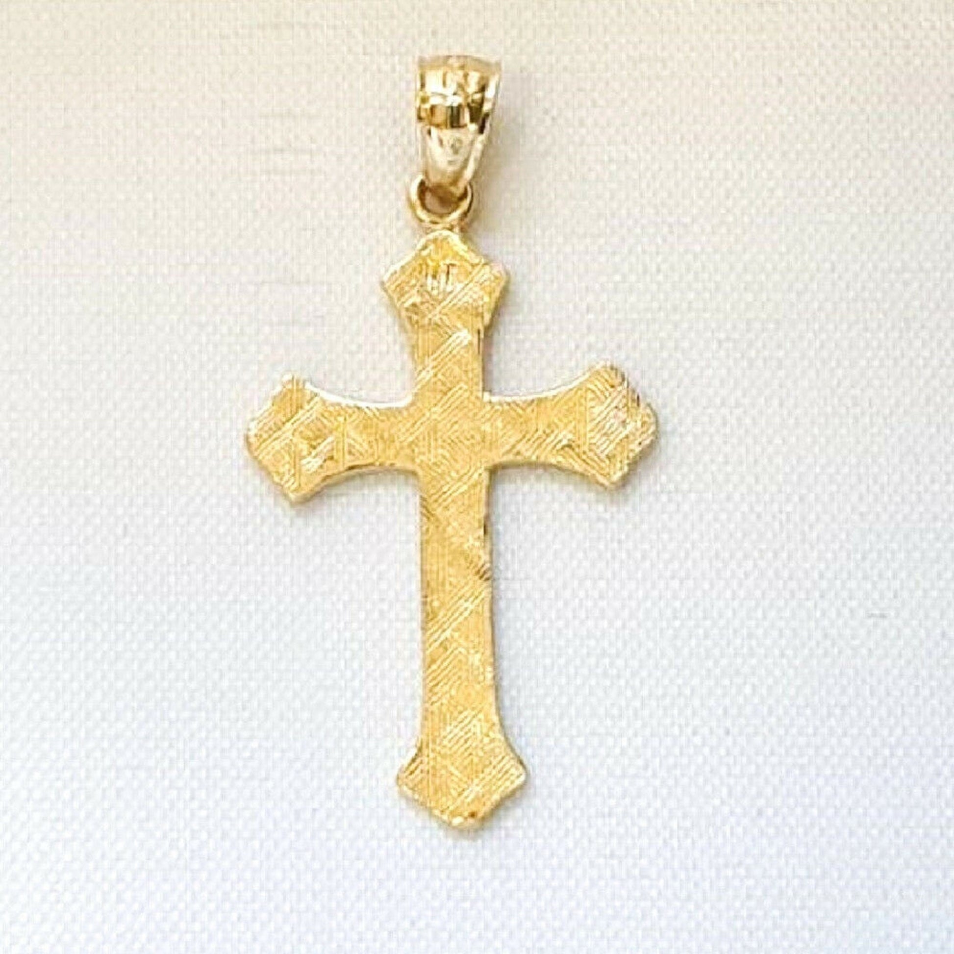 14K Yellow Gold Cross Pendant