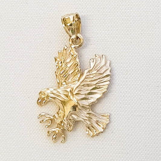 14K Yellow Gold Eagle Pendant
