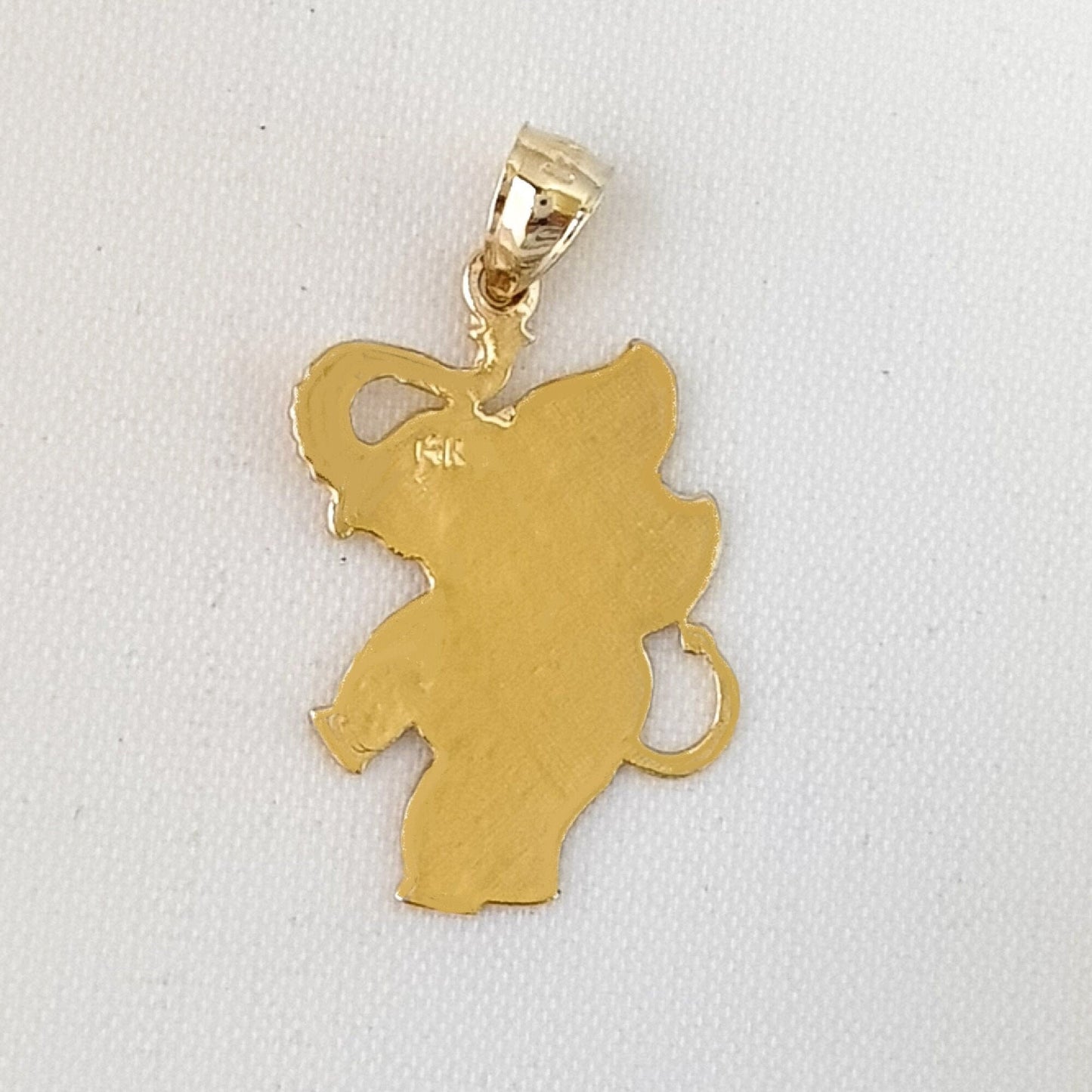 14K Yellow Gold Elephant Pendant