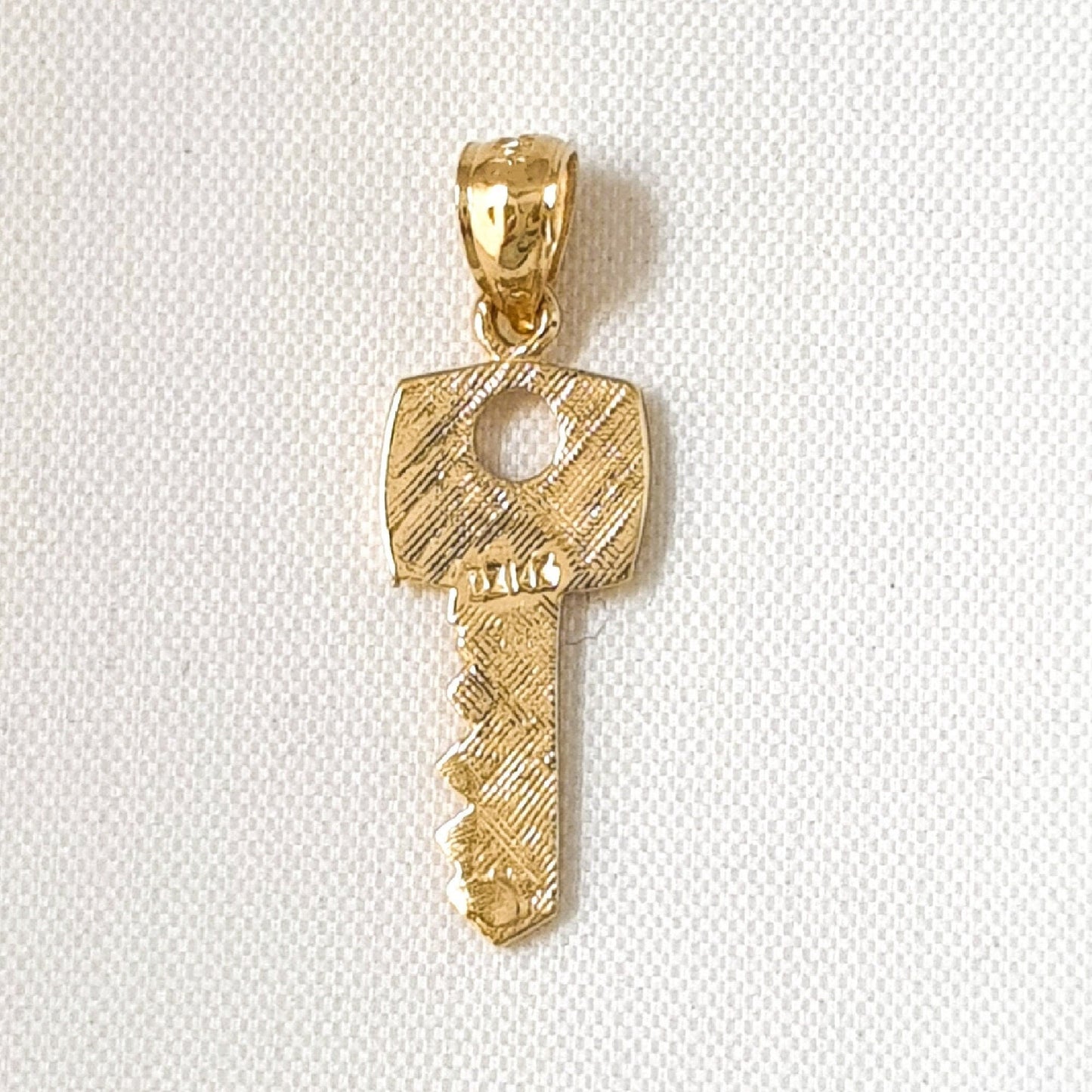 14K Yellow Gold KEY Pendant
