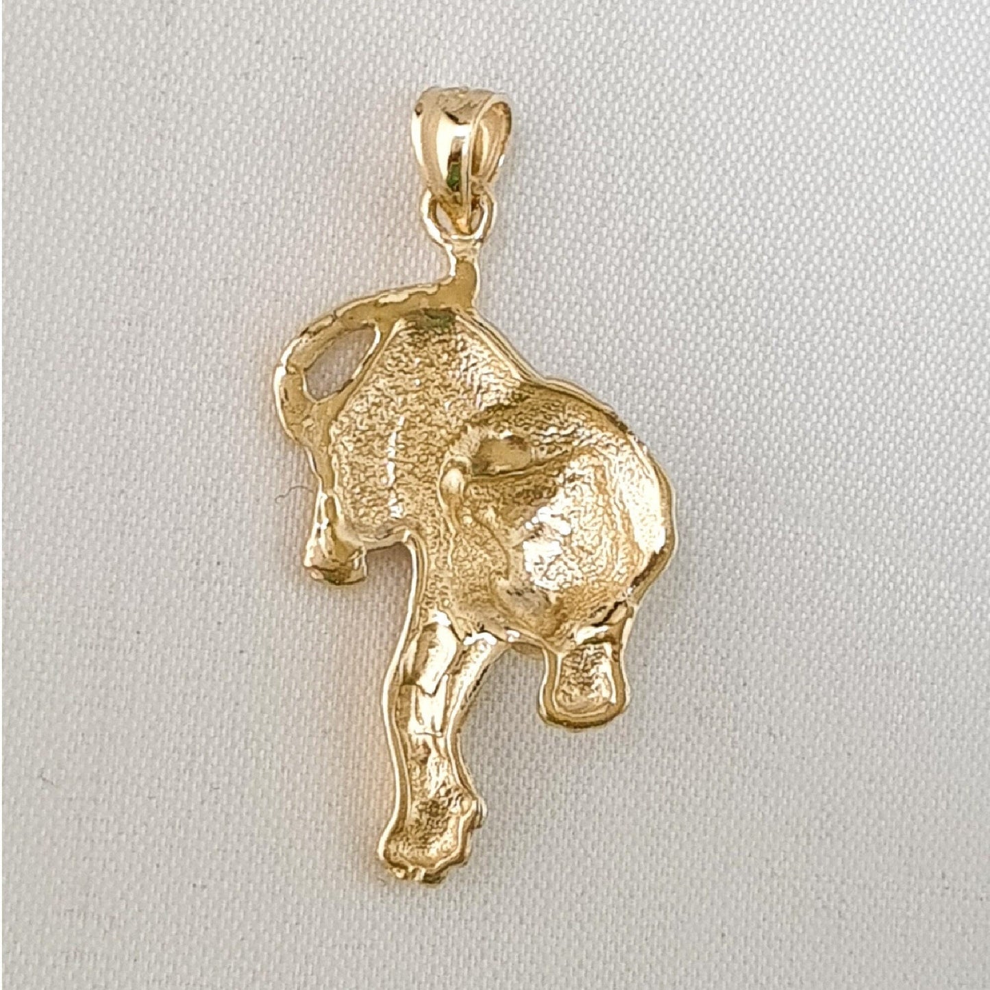14K Yellow Gold Leopard Panther, Tiger Pendant