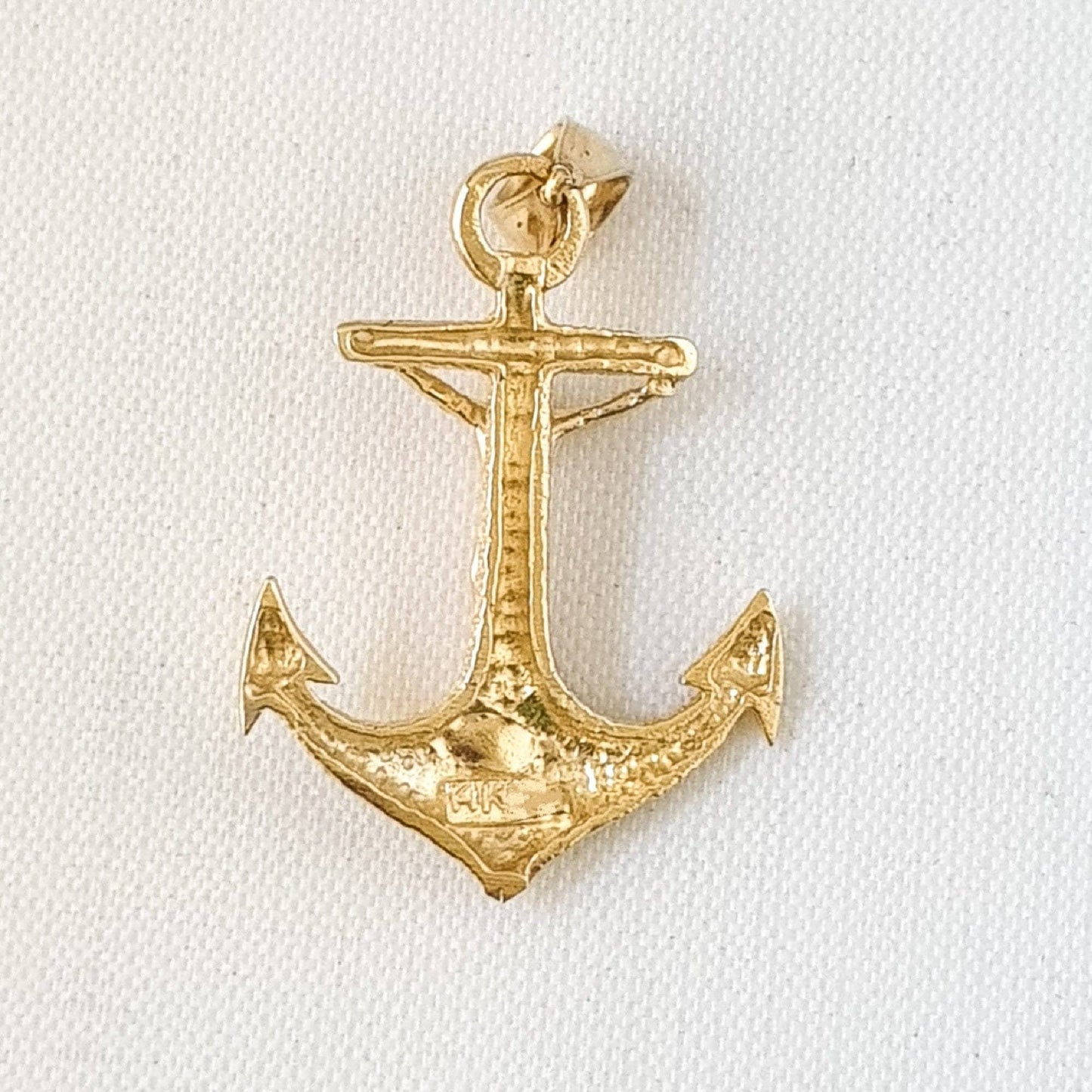 14K Yellow Gold Mariners Crucifix Cross Pendant