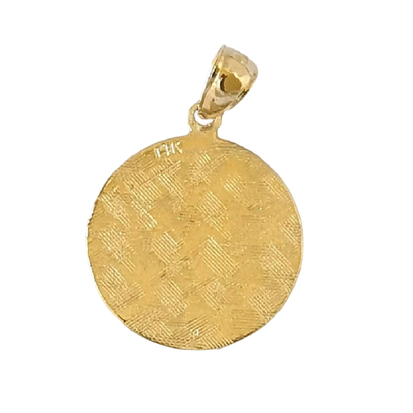 14K Yellow Gold Saint Anthony Pray For Us Pendant
