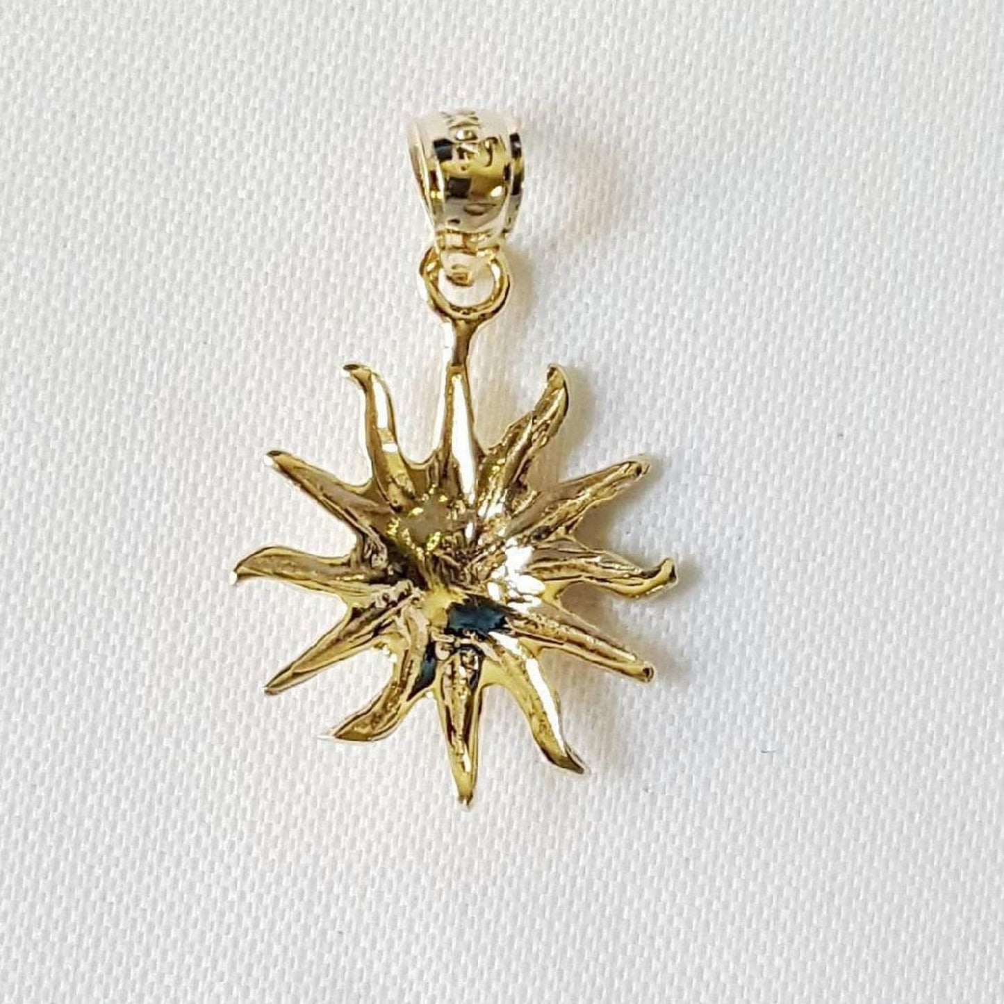 14K Yellow Gold SUN Pendant