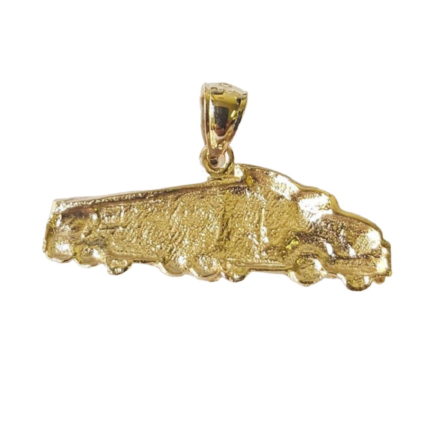 14K Yellow Gold TRAILER TRUCK Pendant