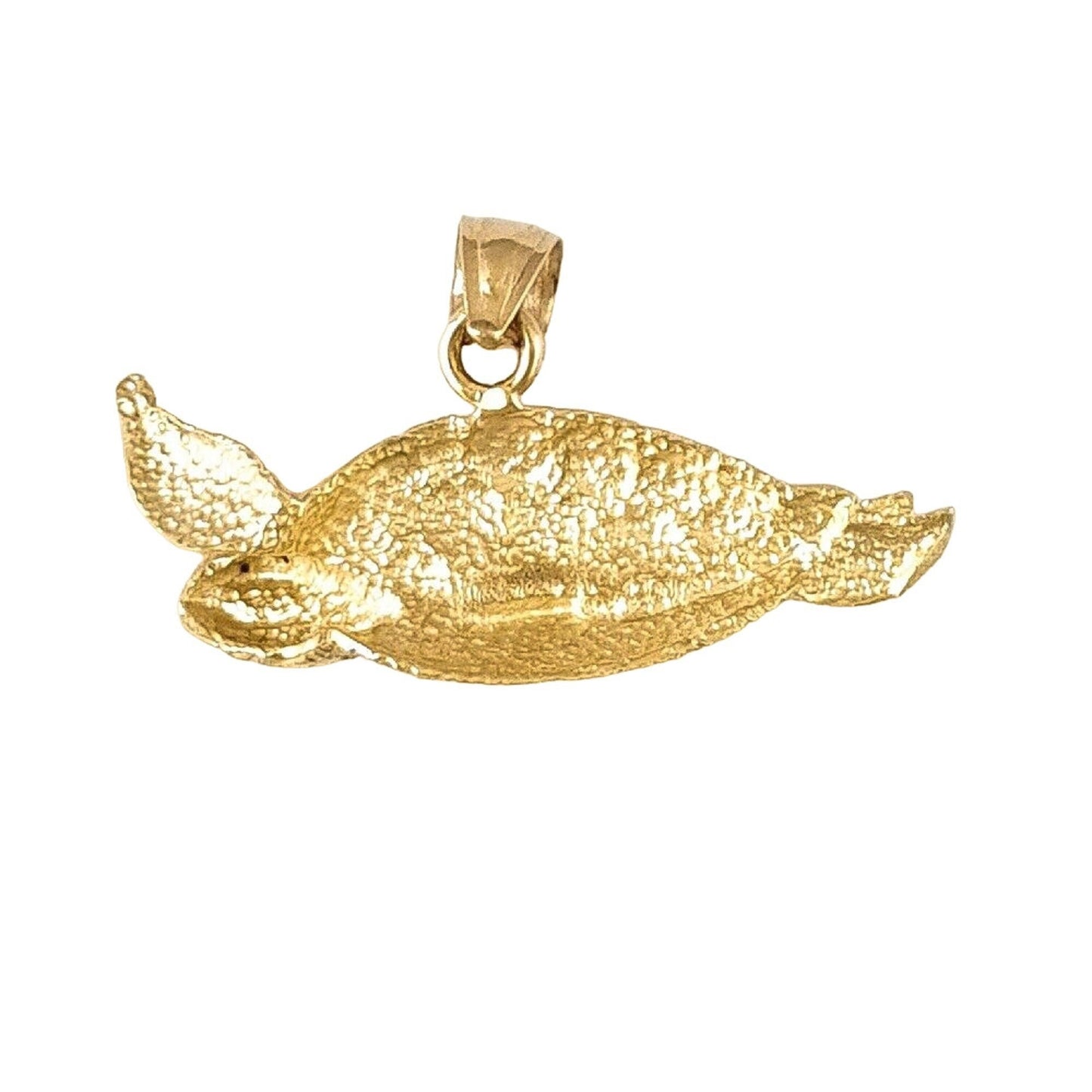 14K Yellow Gold Turtle Pendant