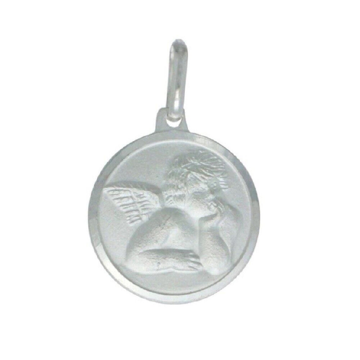 925 Sterling Silver Necklace w/ Guardian Angel Pendant Charm