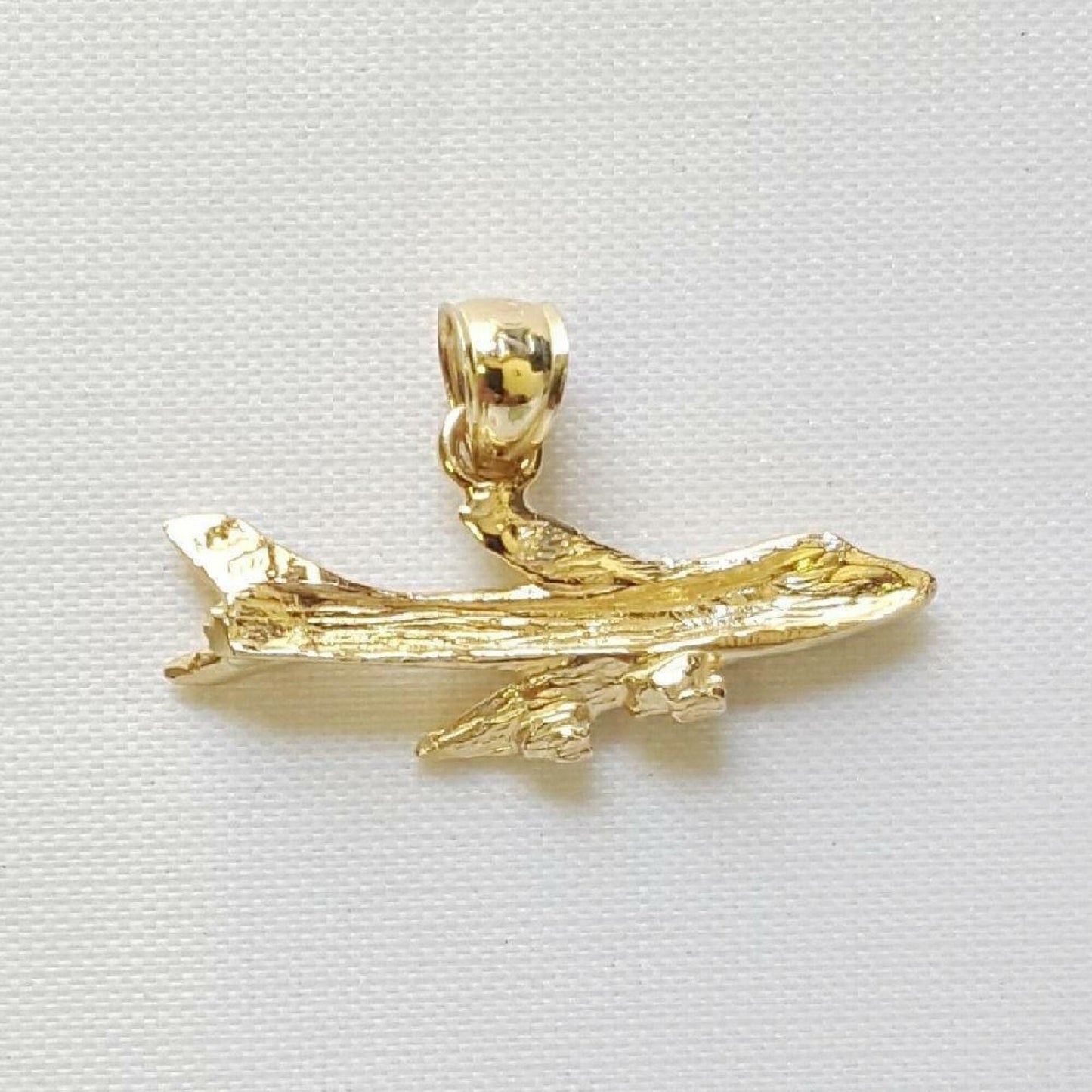 14K Yellow Gold AIRPLANE Pendant