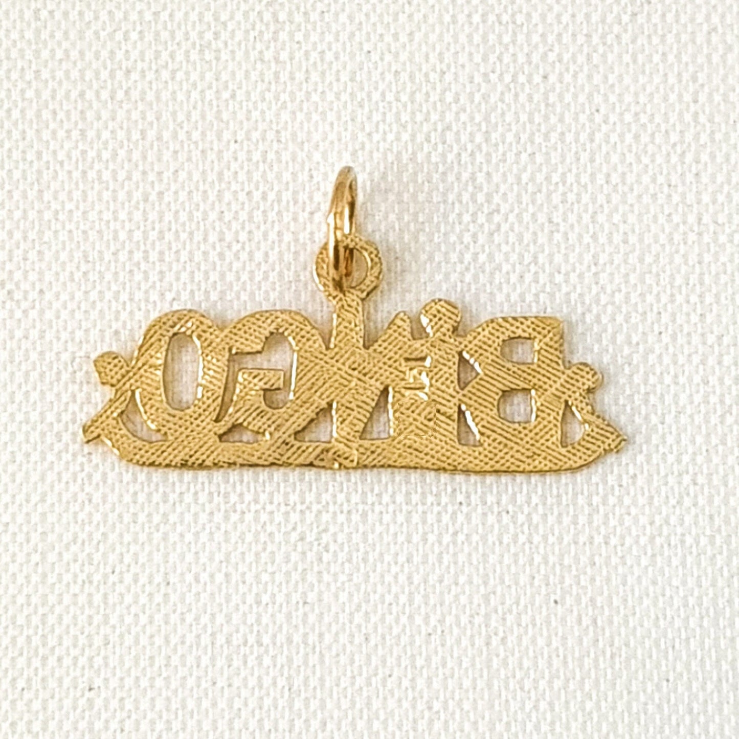 14K Yellow Gold BINGO Pendant Charm
