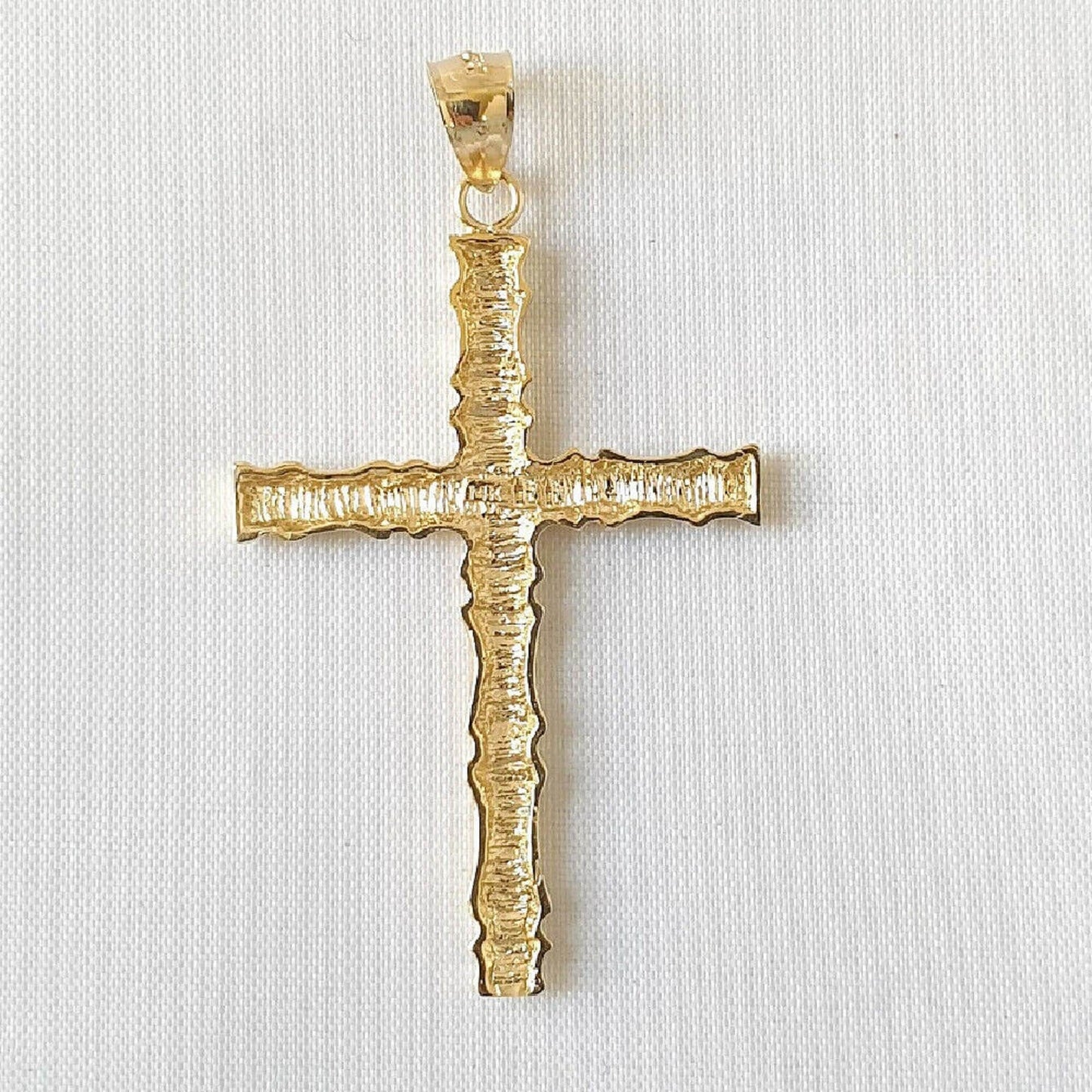 14K Yellow Gold Cross Large Pendant