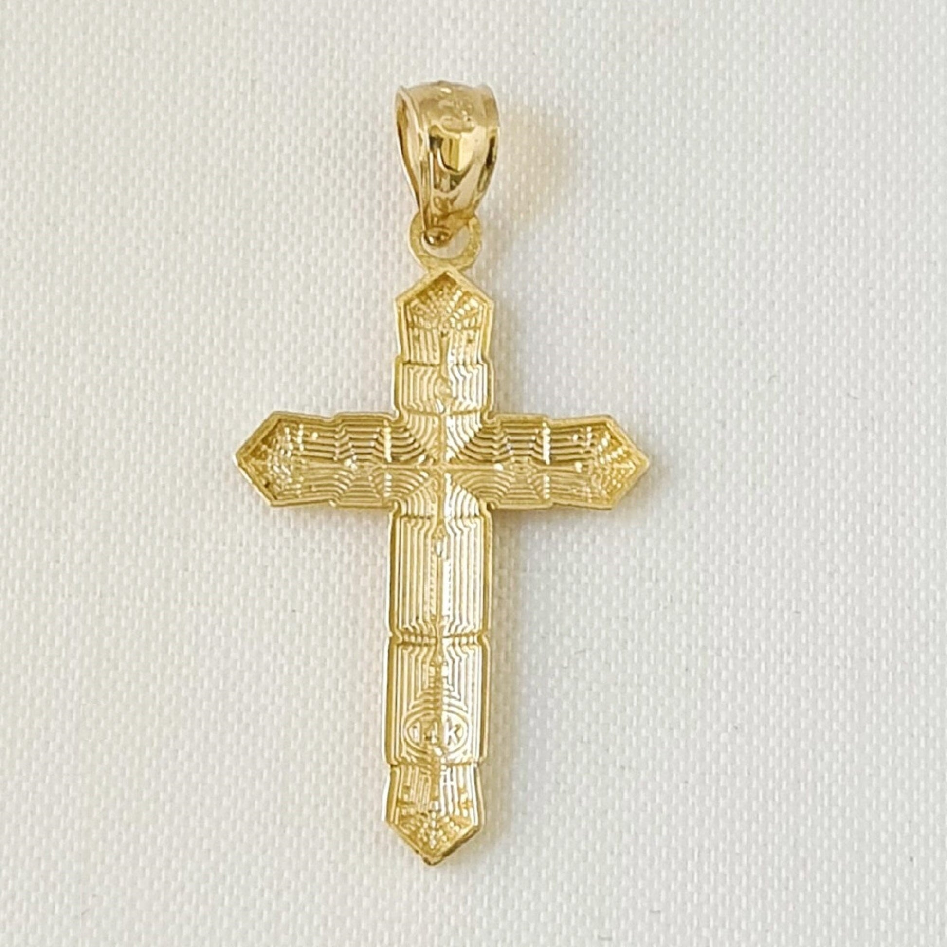 14K Yellow Gold Cross Pendant
