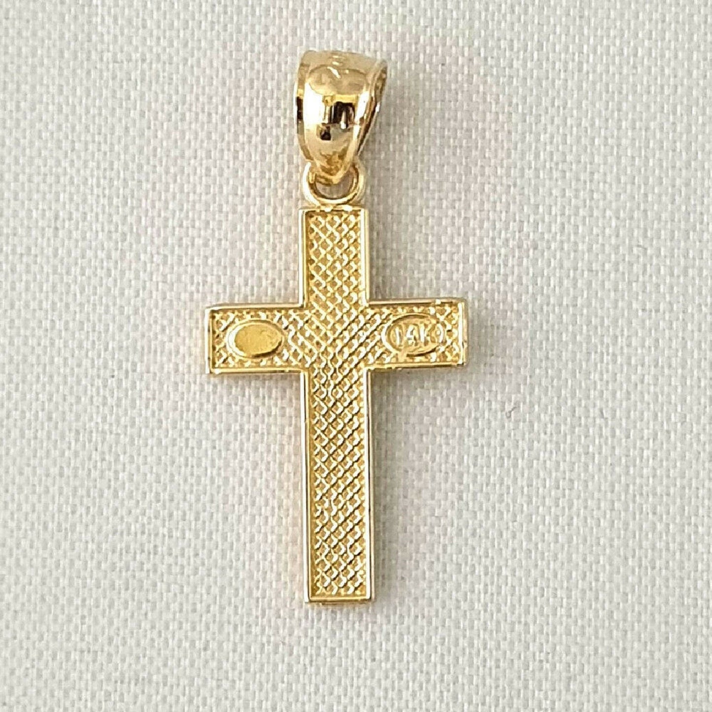 14K Yellow Gold Cross Pendant
