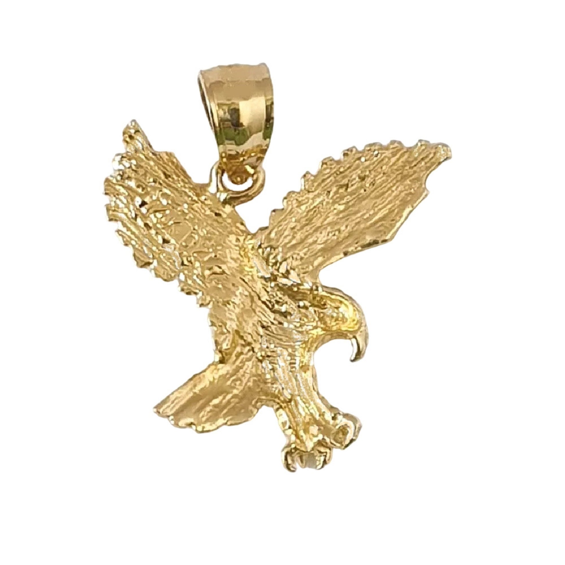 14K Yellow Gold Eagle Pendant