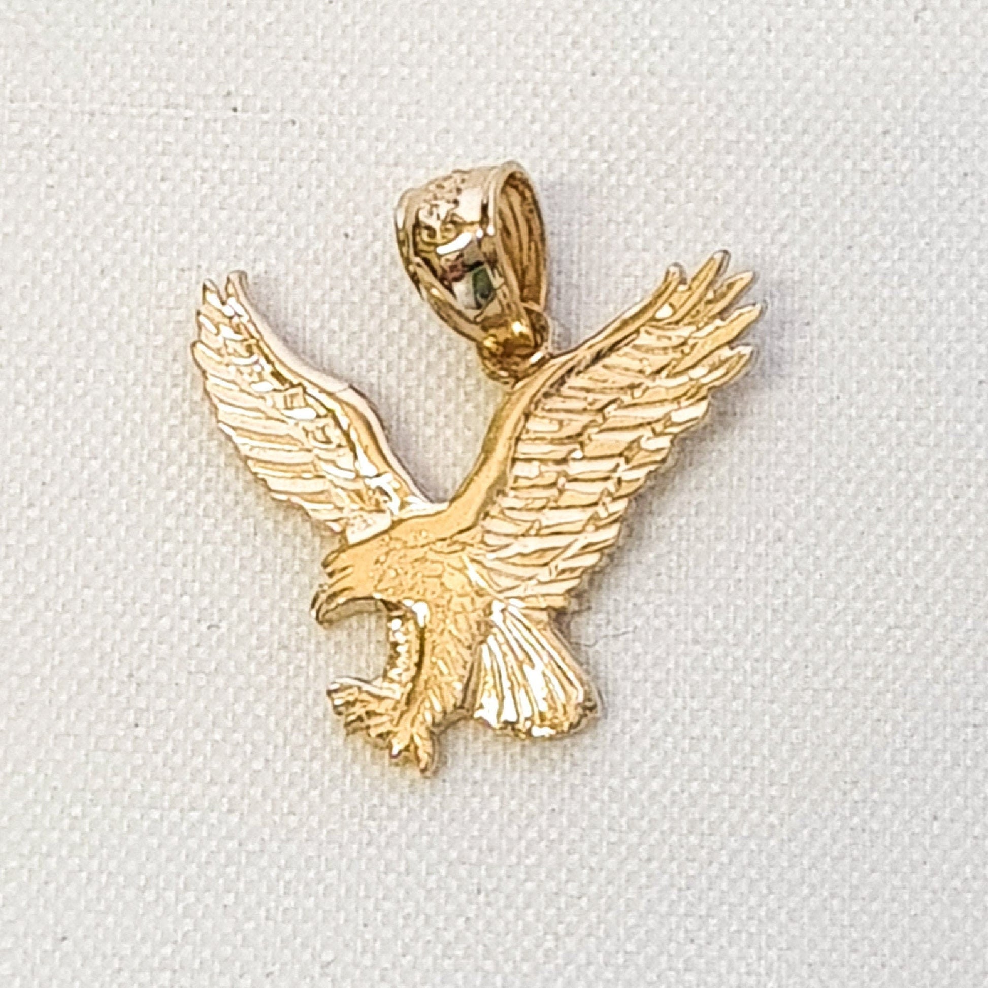 14K Yellow Gold Eagle Pendant