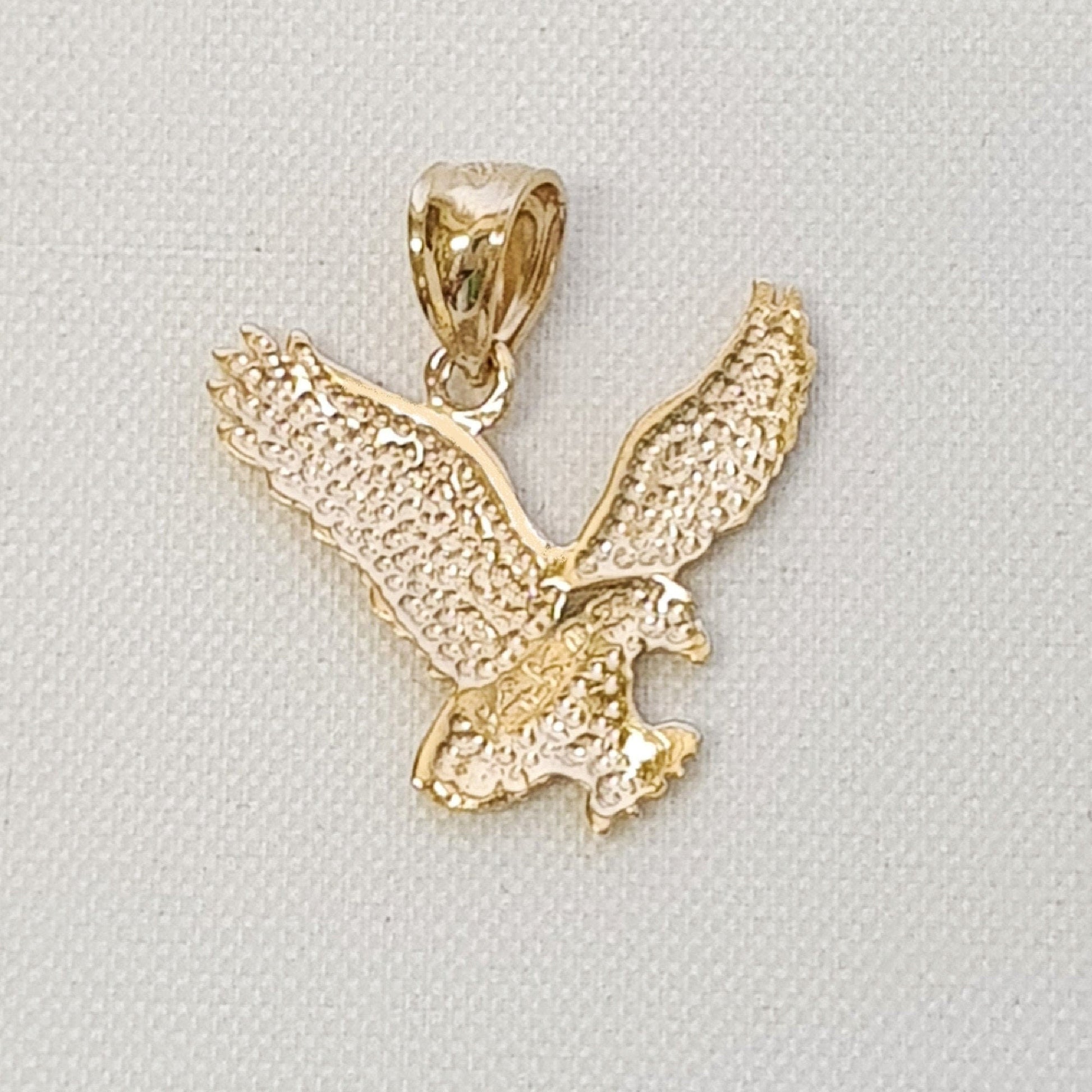 14K Yellow Gold Eagle Pendant