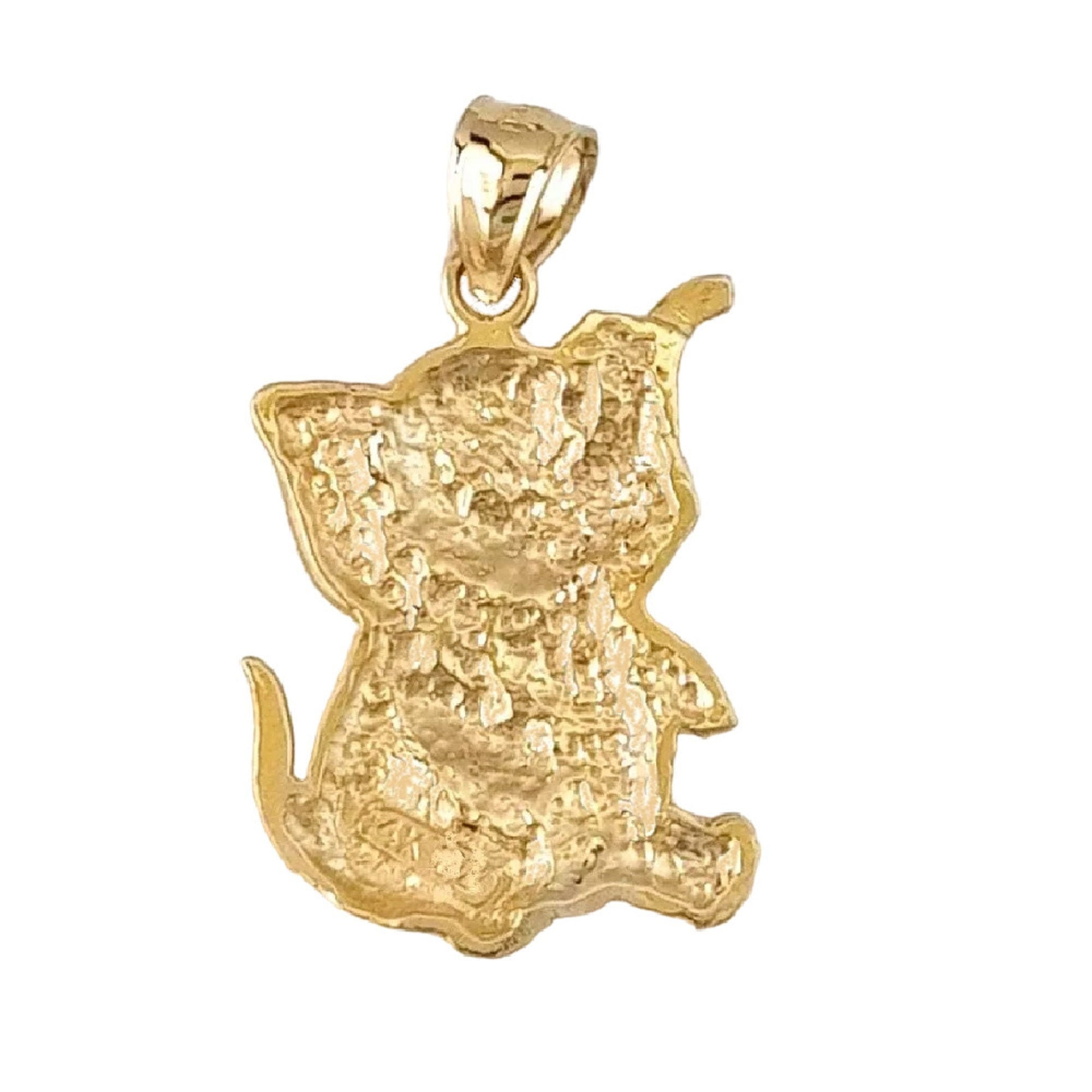 14K Yellow Gold Elephant Pendant