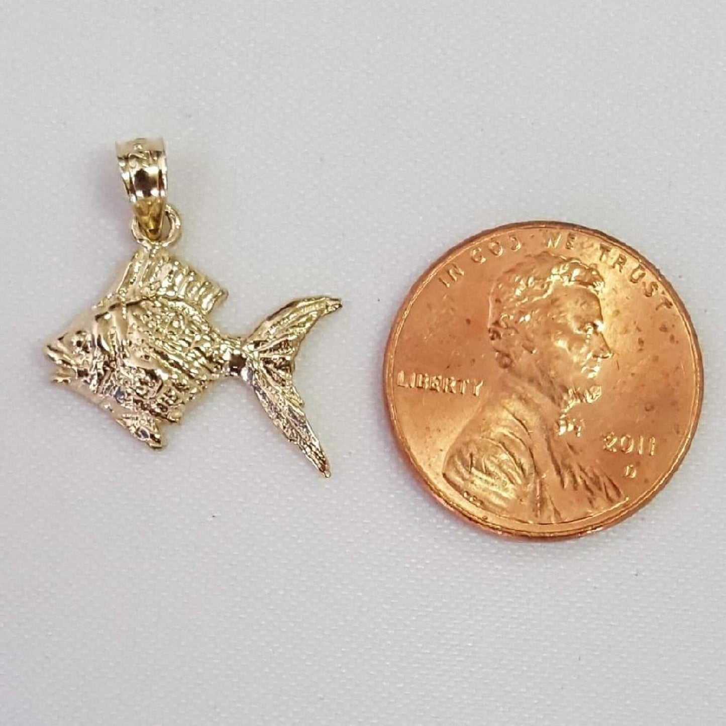 14K Yellow Gold Goldfish Pendant