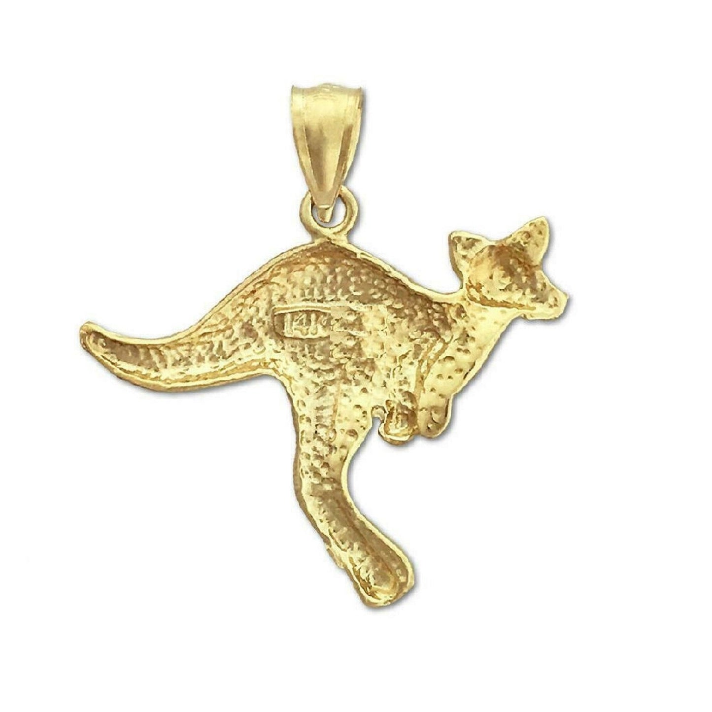 14K Yellow Gold Kangaroo Pendant