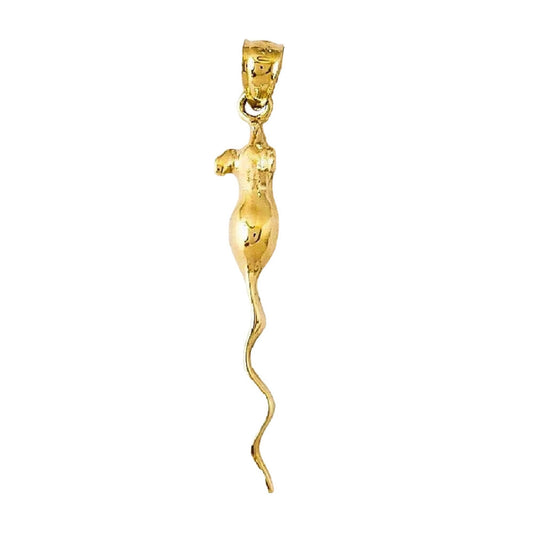 14k Yellow Gold Mouse, Rat Pendant