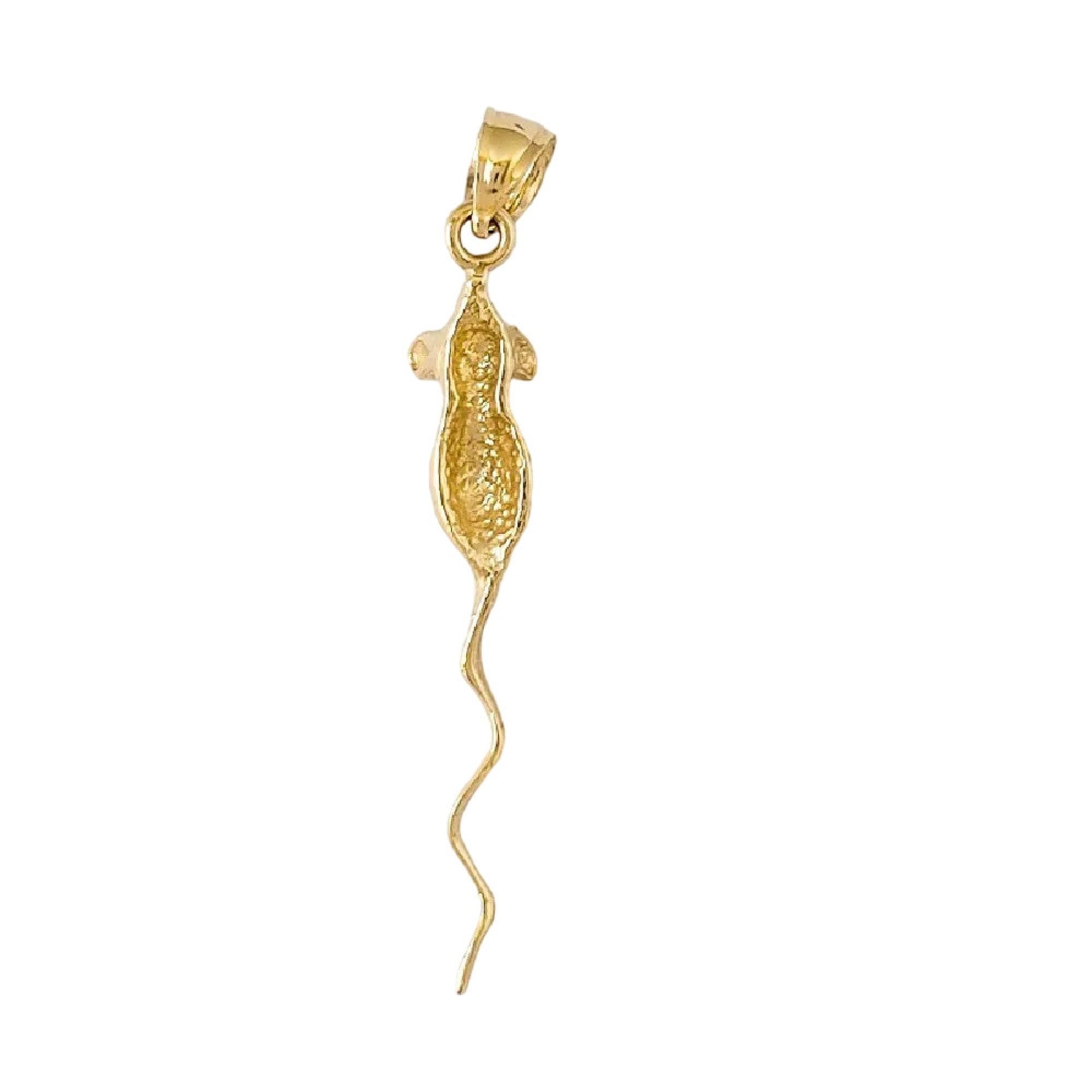14k Yellow Gold Mouse, Rat Pendant